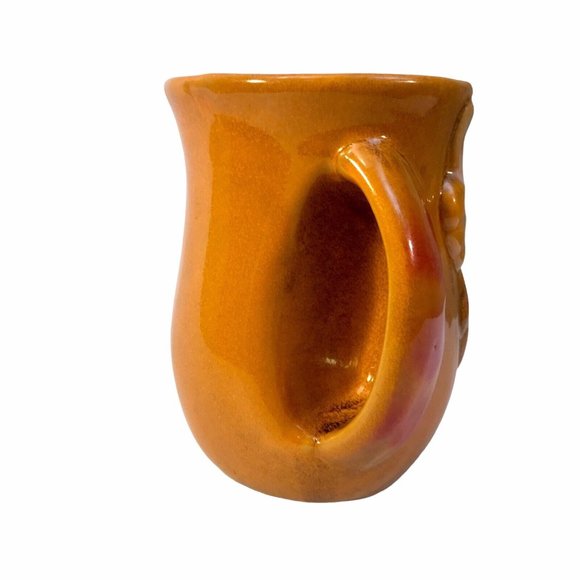 Orange Fox Hand Warmer Coffee Cup Mug Gift Craft 16 oz. Right Hand Pocket - Picture 7 of 13